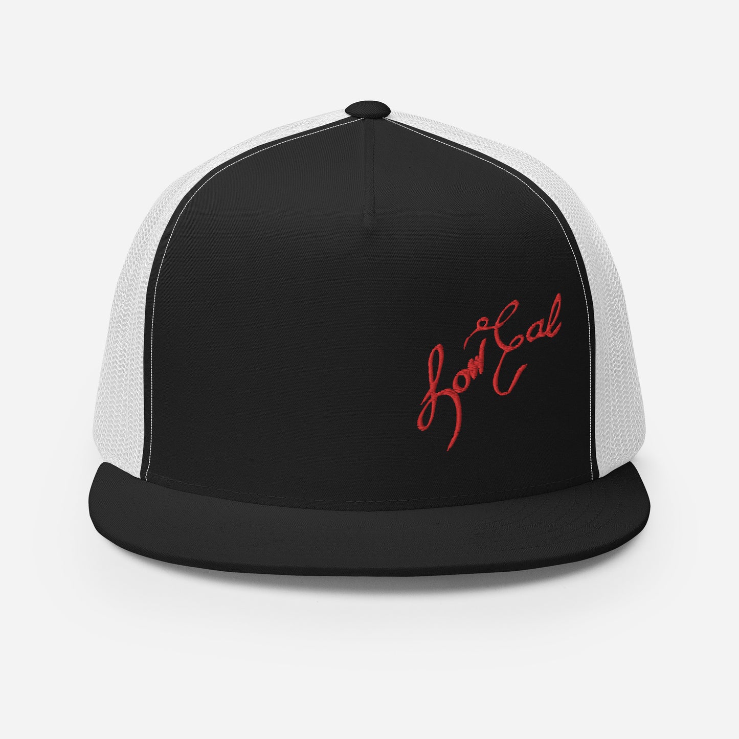 Signature Trucker Cap Red Text