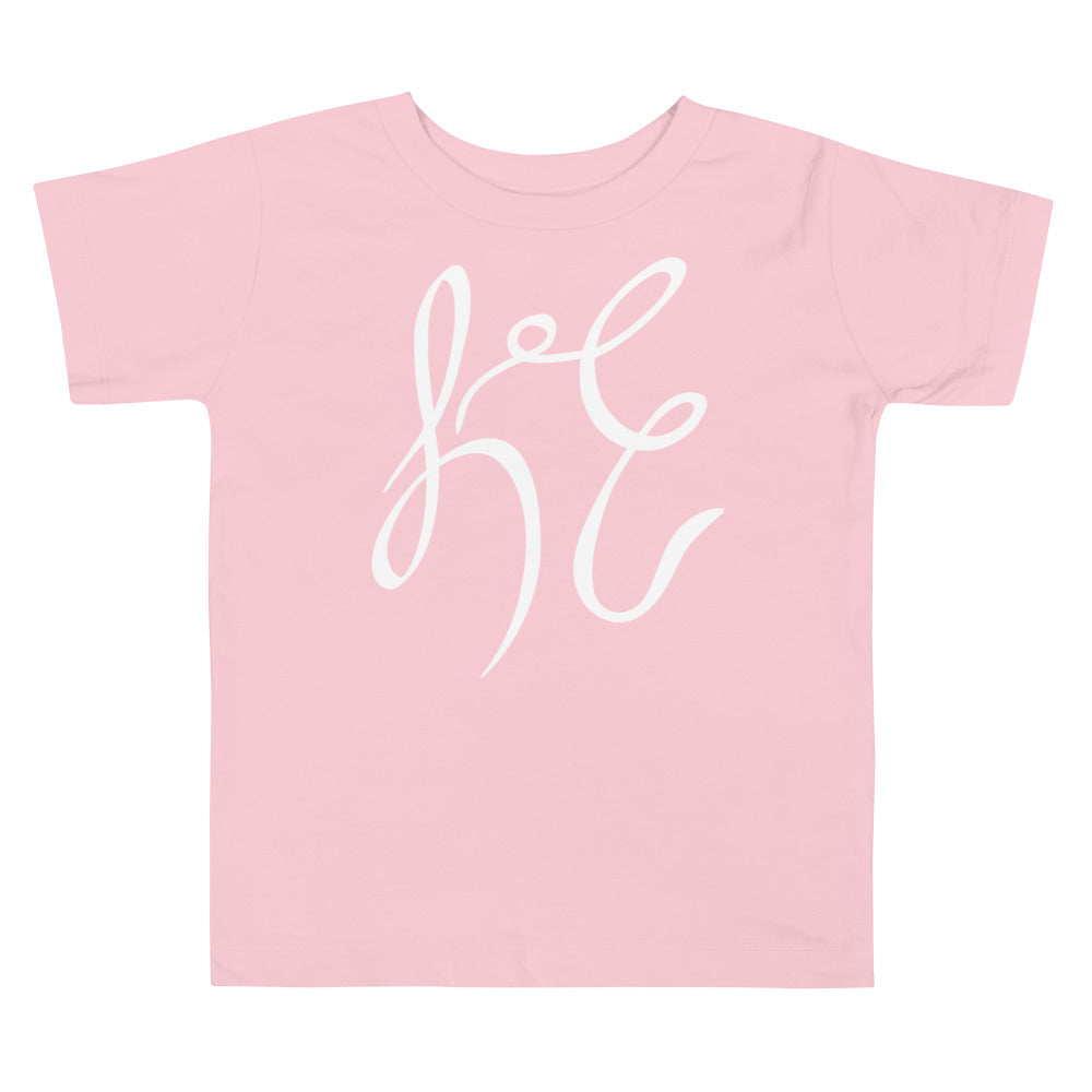 LC Toddler Short Sleeve Tee White Text