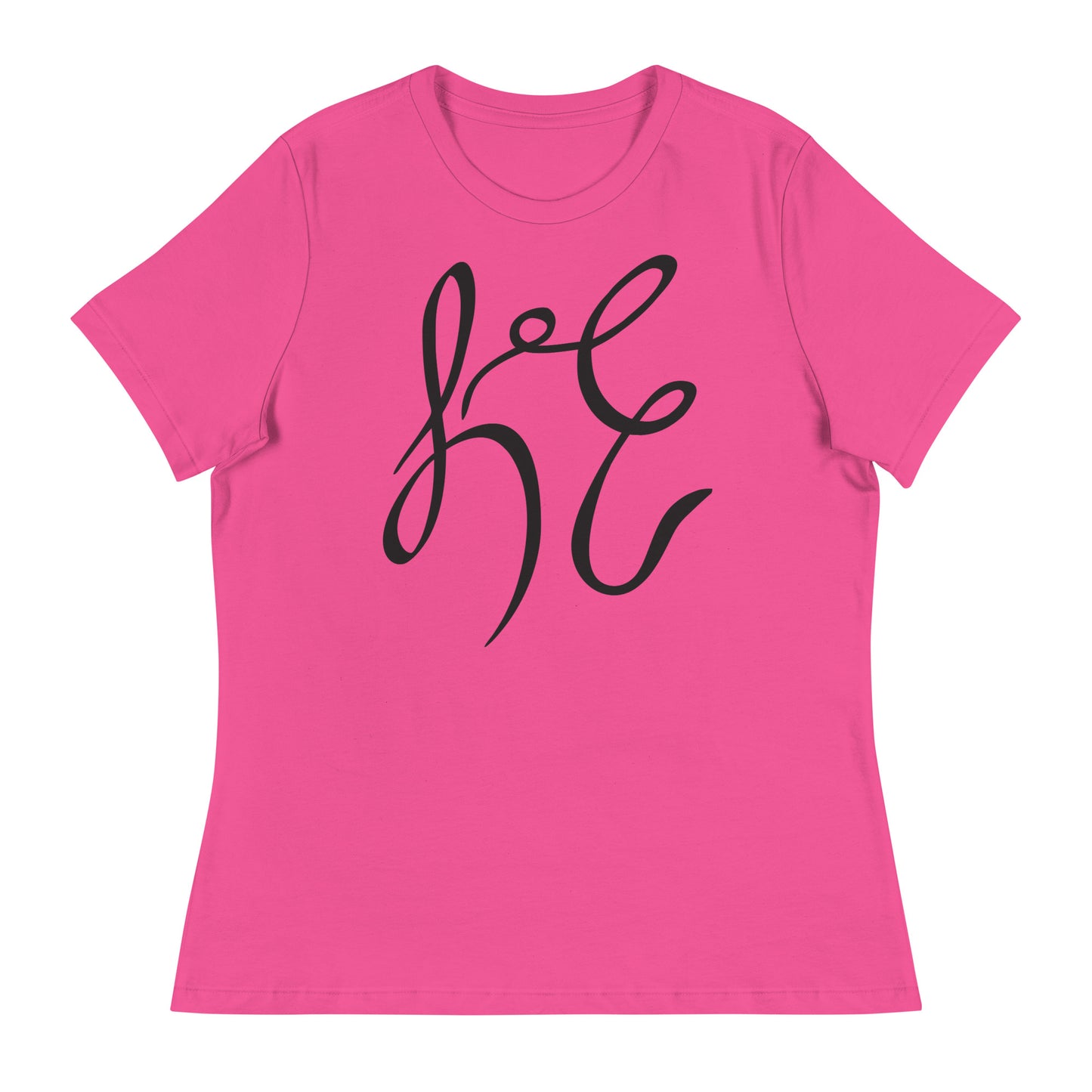 LC Women's Relaxed T-Shirt Black Text