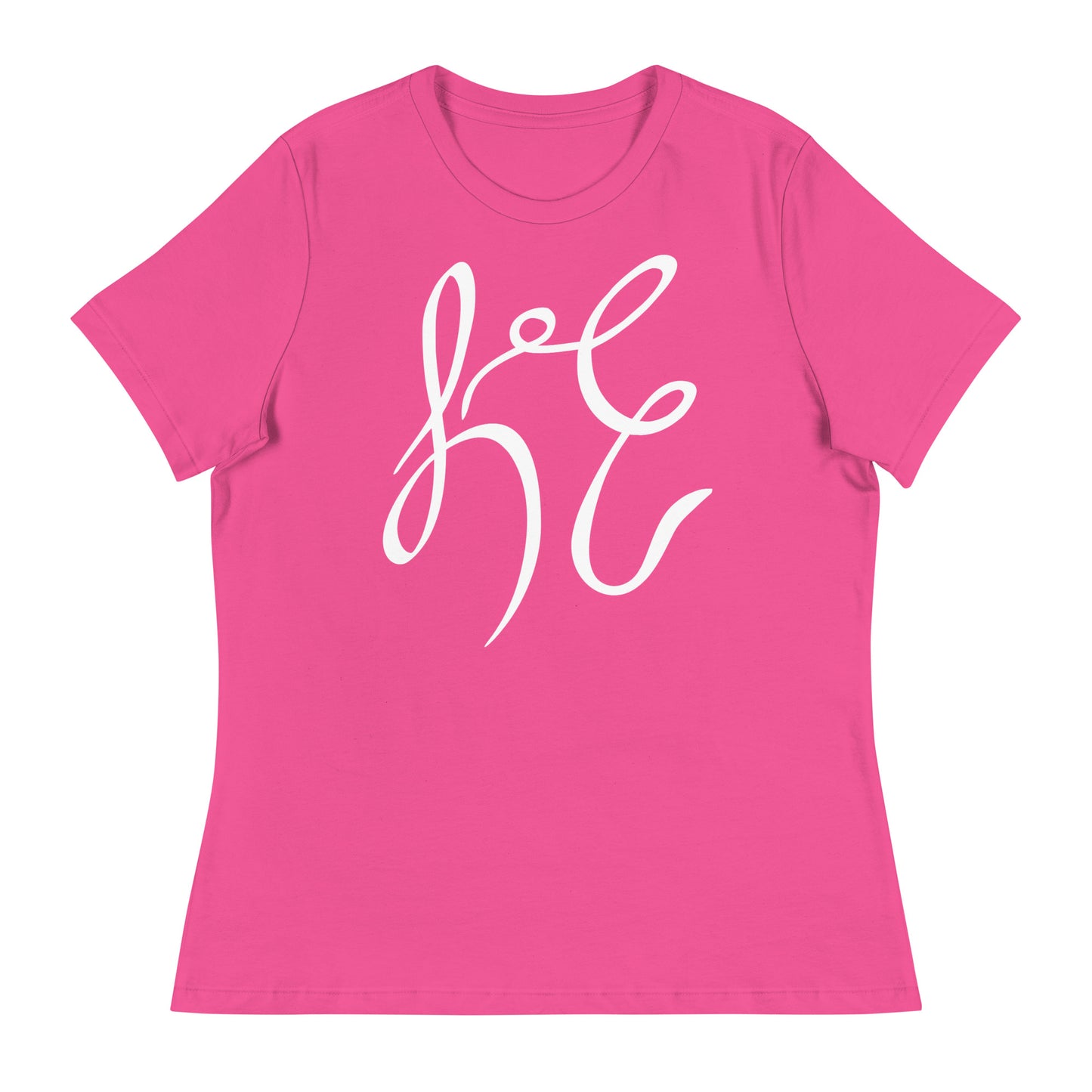 LC Women's Relaxed T-Shirt White Text