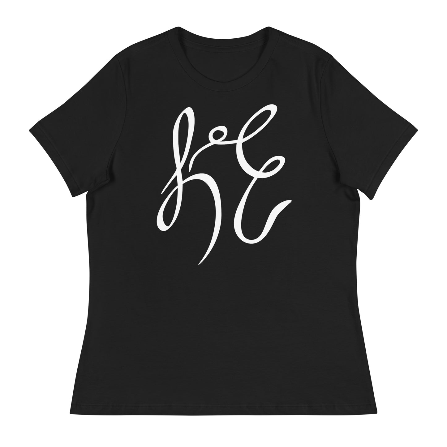 LC Women's Relaxed T-Shirt White Text