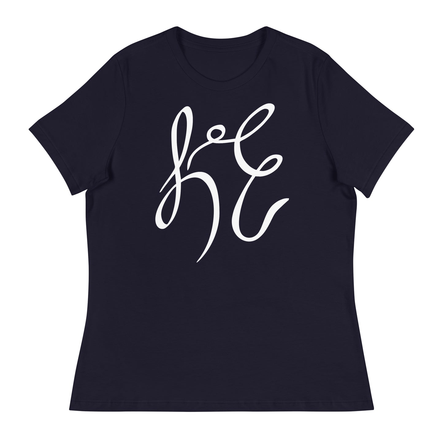 LC Women's Relaxed T-Shirt White Text