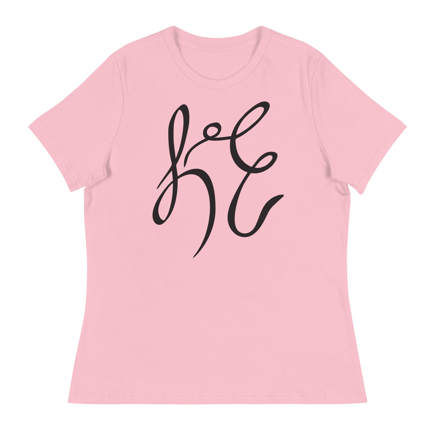 LC Women's Relaxed T-Shirt Black Text
