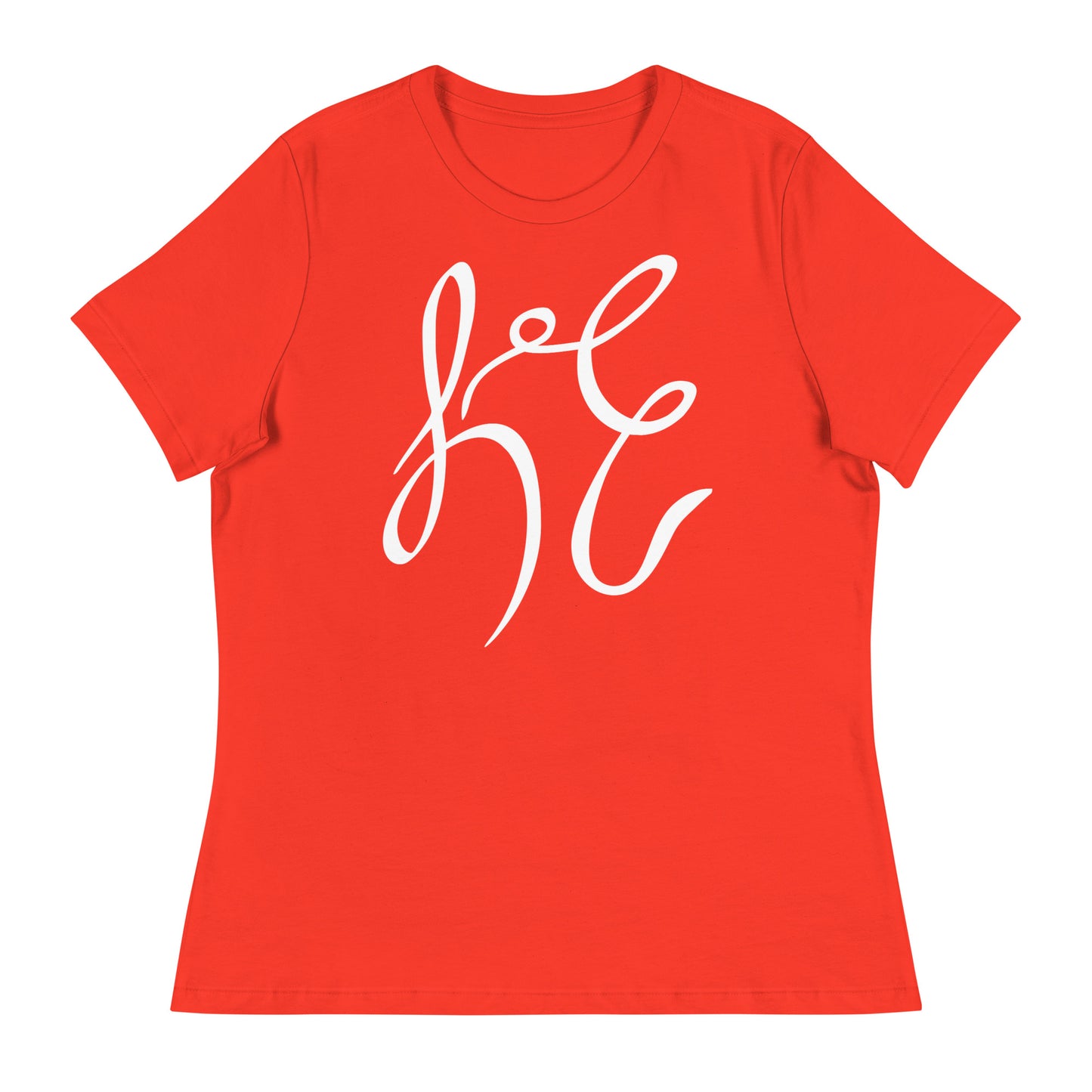 LC Women's Relaxed T-Shirt White Text