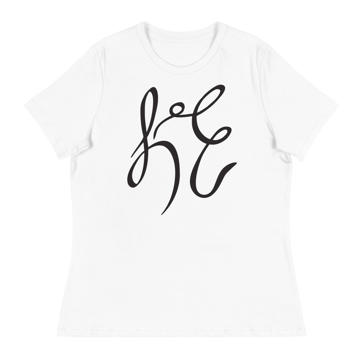 LC Women's Relaxed T-Shirt Black Text