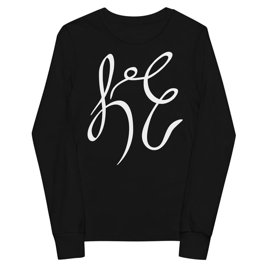 LC Youth Long Sleeve Tee White Text