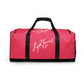 Signature+LC Duffle Bag Brink Pink w/ White Text