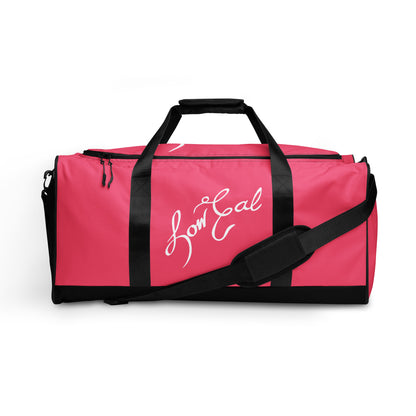 Signature+LC Duffle Bag Brink Pink w/ White Text