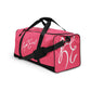 Signature+LC Duffle Bag Brink Pink w/ White Text