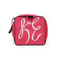 Signature+LC Duffle Bag Brink Pink w/ White Text