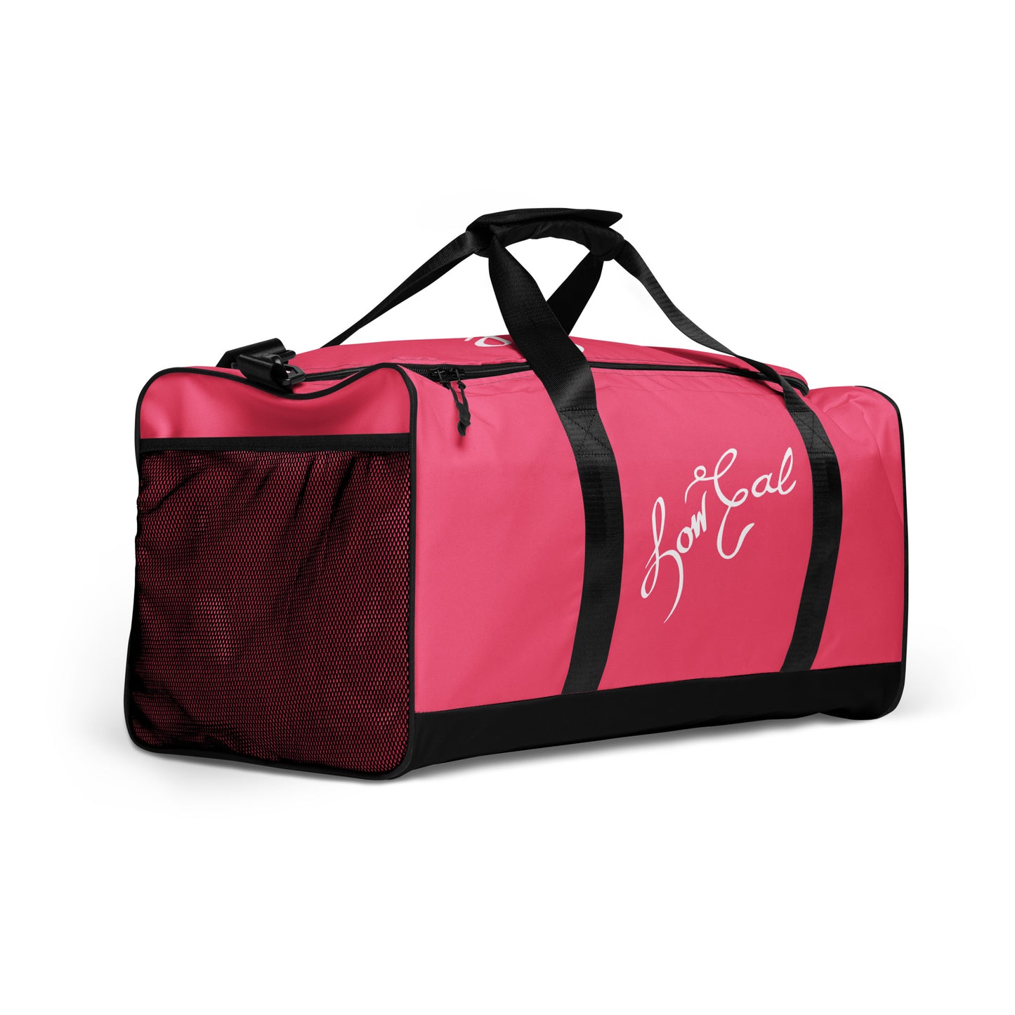 Signature+LC Duffle Bag Brink Pink w/ White Text