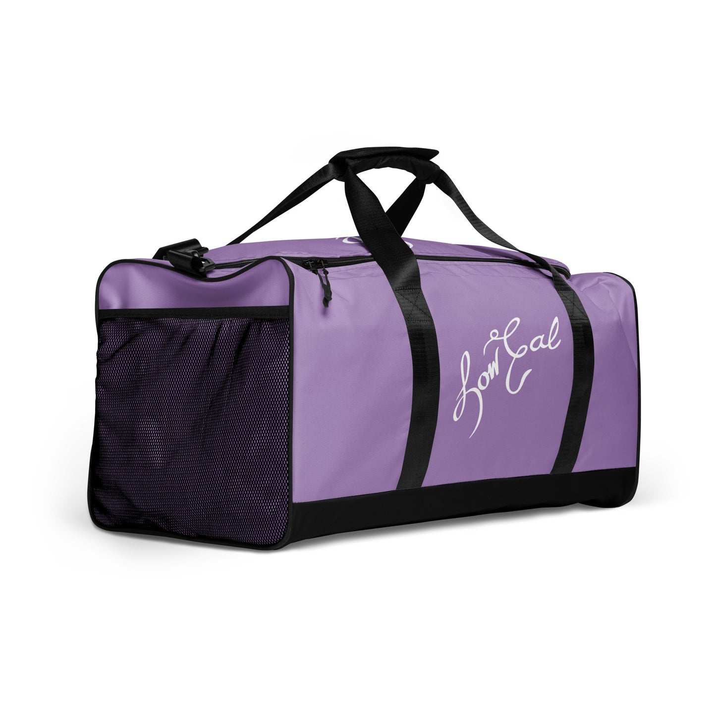 Signature+LC Duffle Bag Lavender w/ White Text