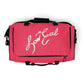 Signature+LC Duffle Bag Brink Pink w/ White Text