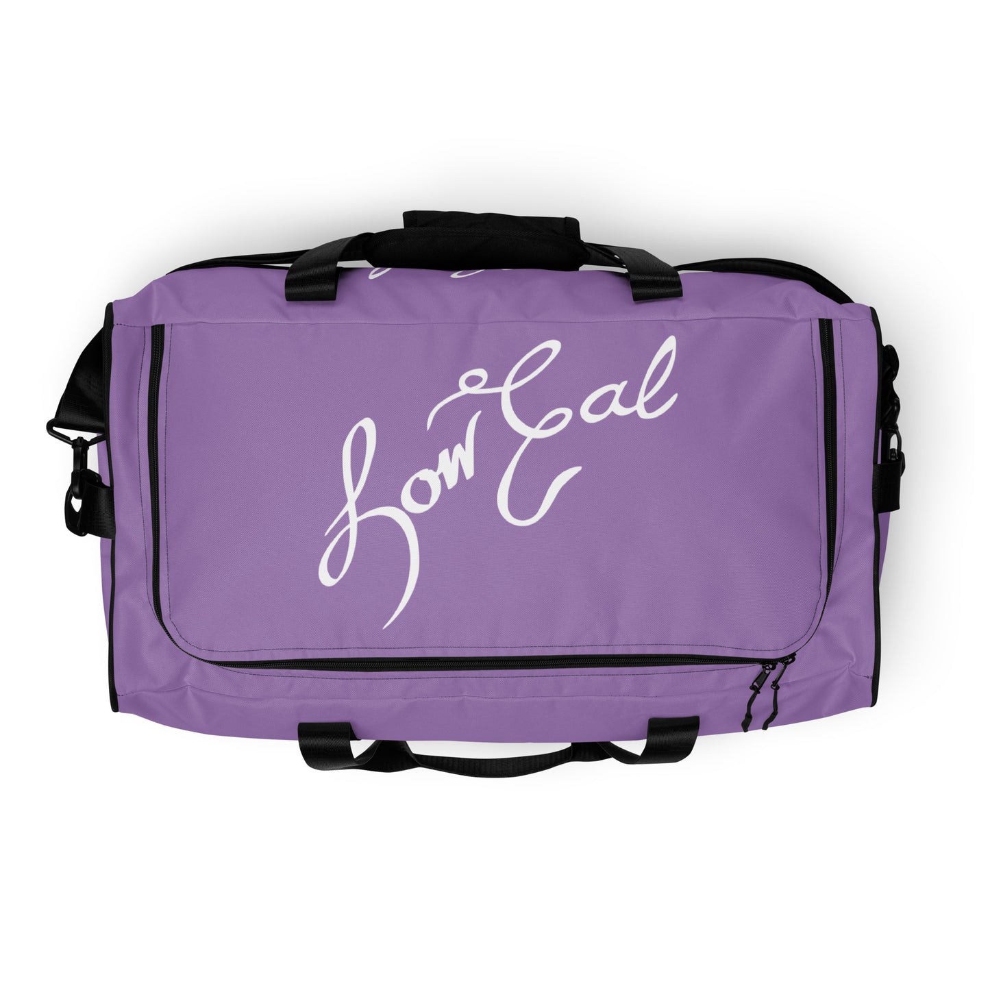 Signature+LC Duffle Bag Lavender w/ White Text