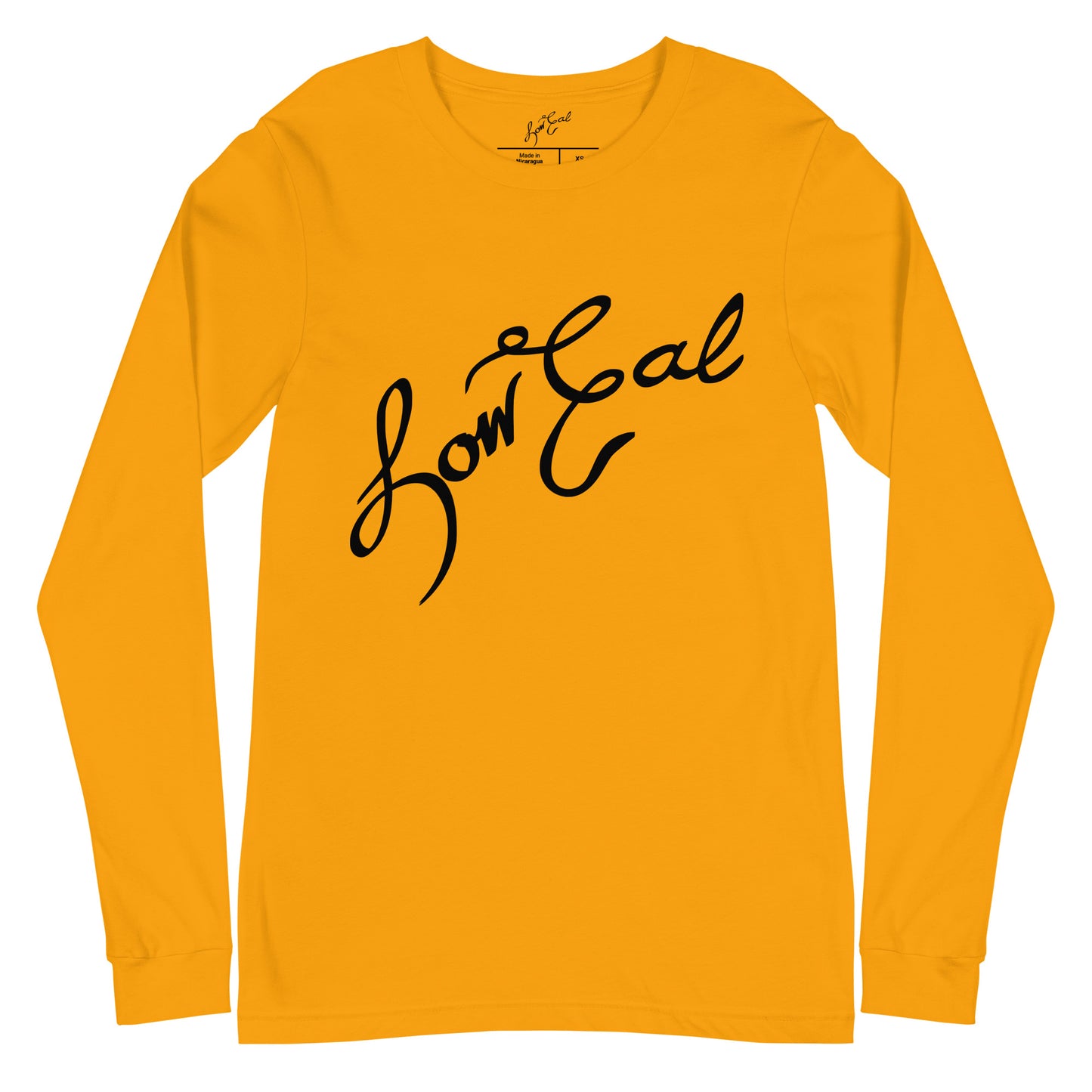 Signature Unisex Long Sleeve Tee Black Text