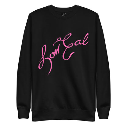 Signature Unisex Premium Sweatshirt Hot Pink Text