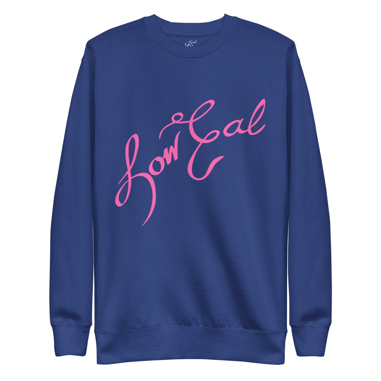 Signature Unisex Premium Sweatshirt Hot Pink Text