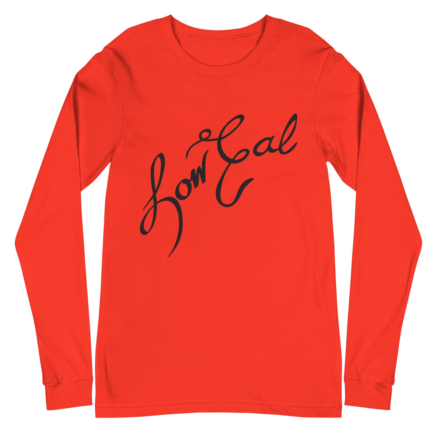 Signature Unisex Long Sleeve Tee Black Text