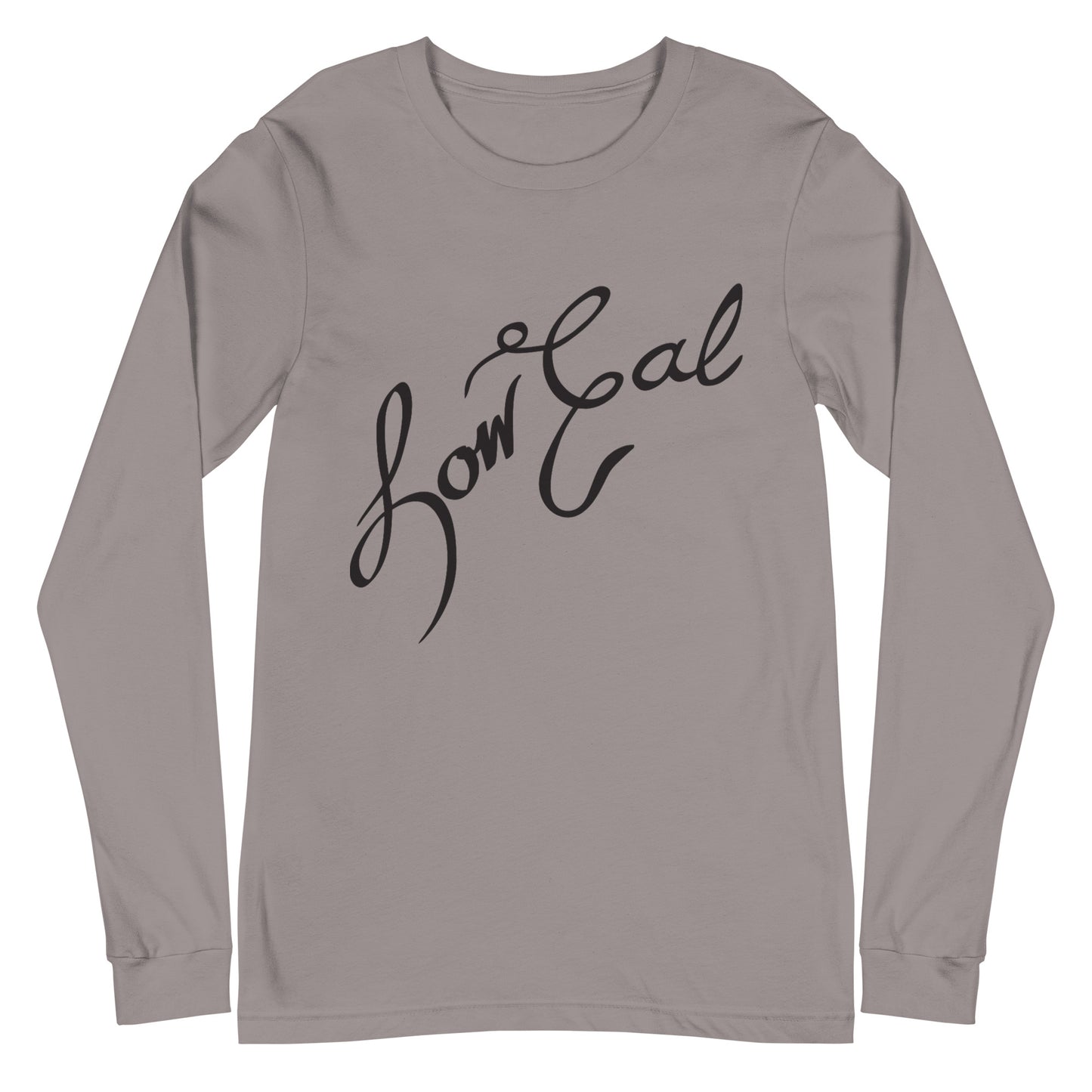 Signature Unisex Long Sleeve Tee Black Text