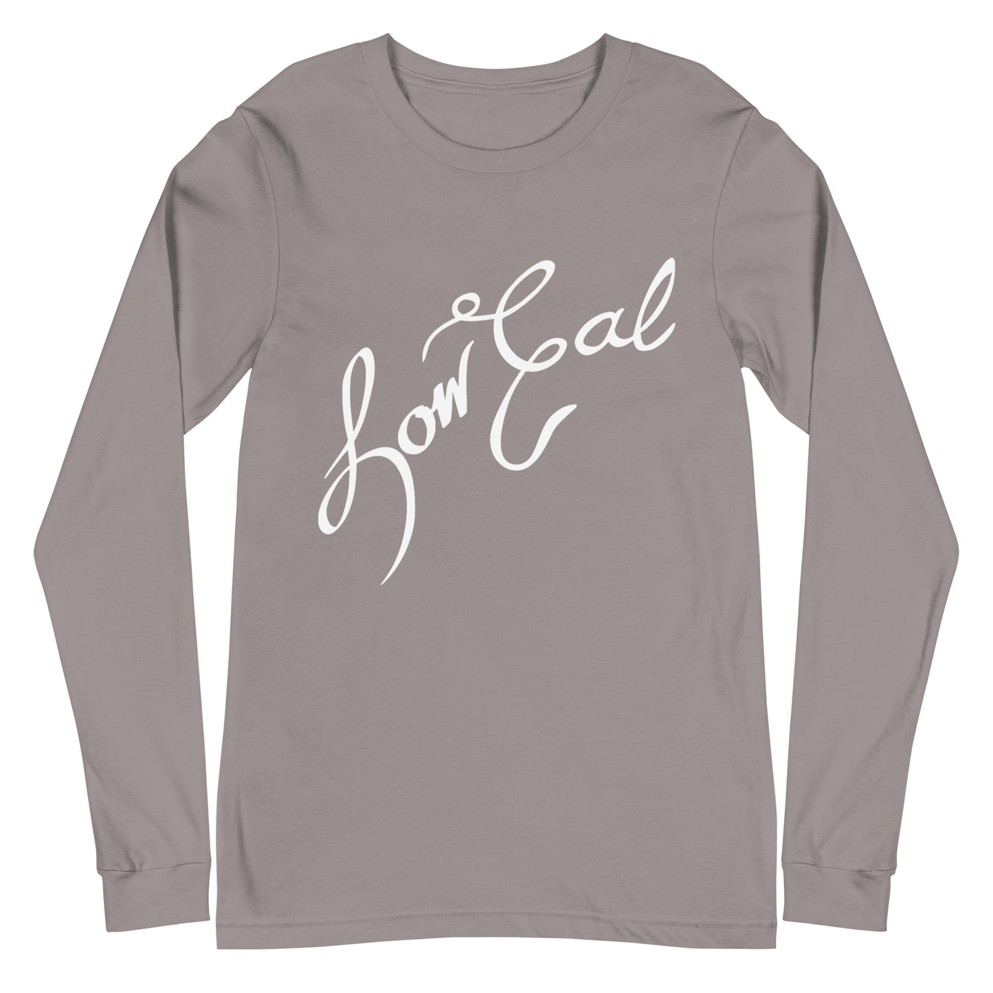 Signature Unisex Long Sleeve Shirt White Text