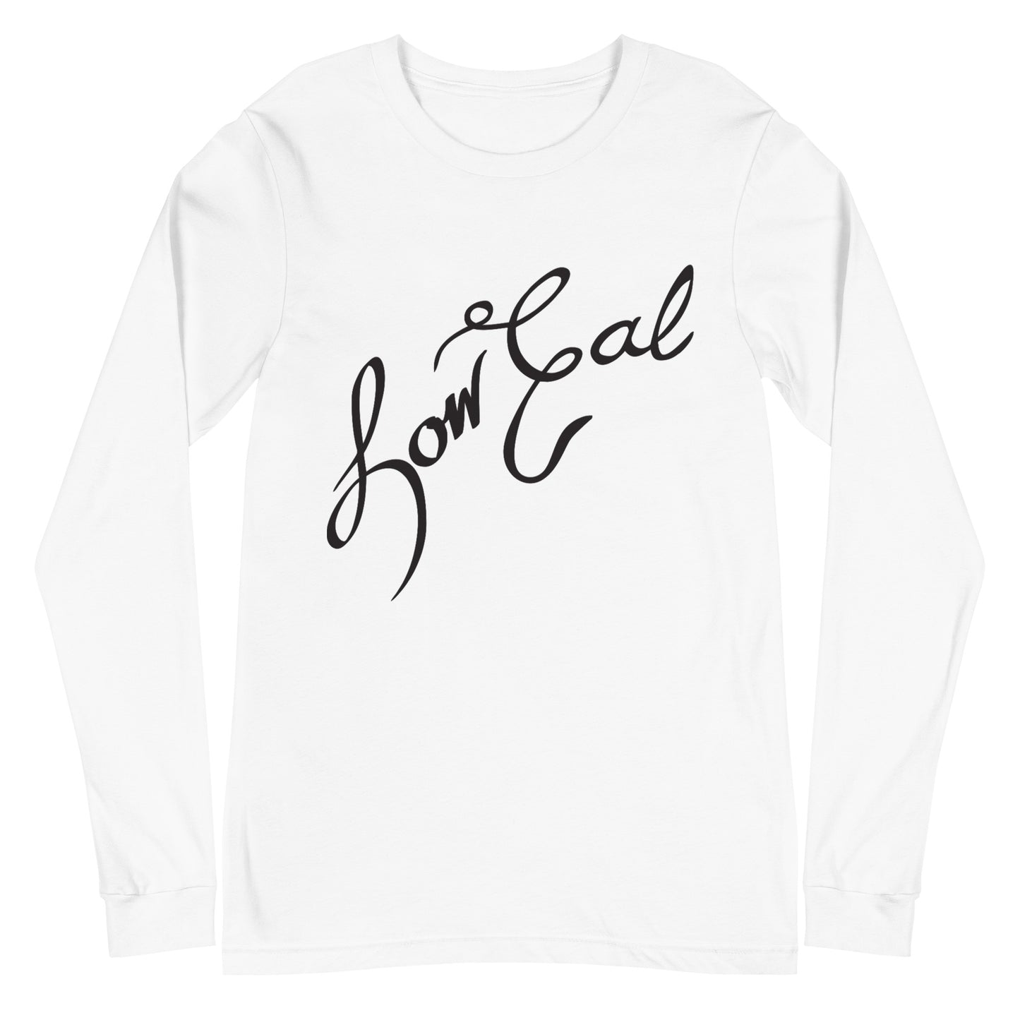 Signature Unisex Long Sleeve Tee Black Text