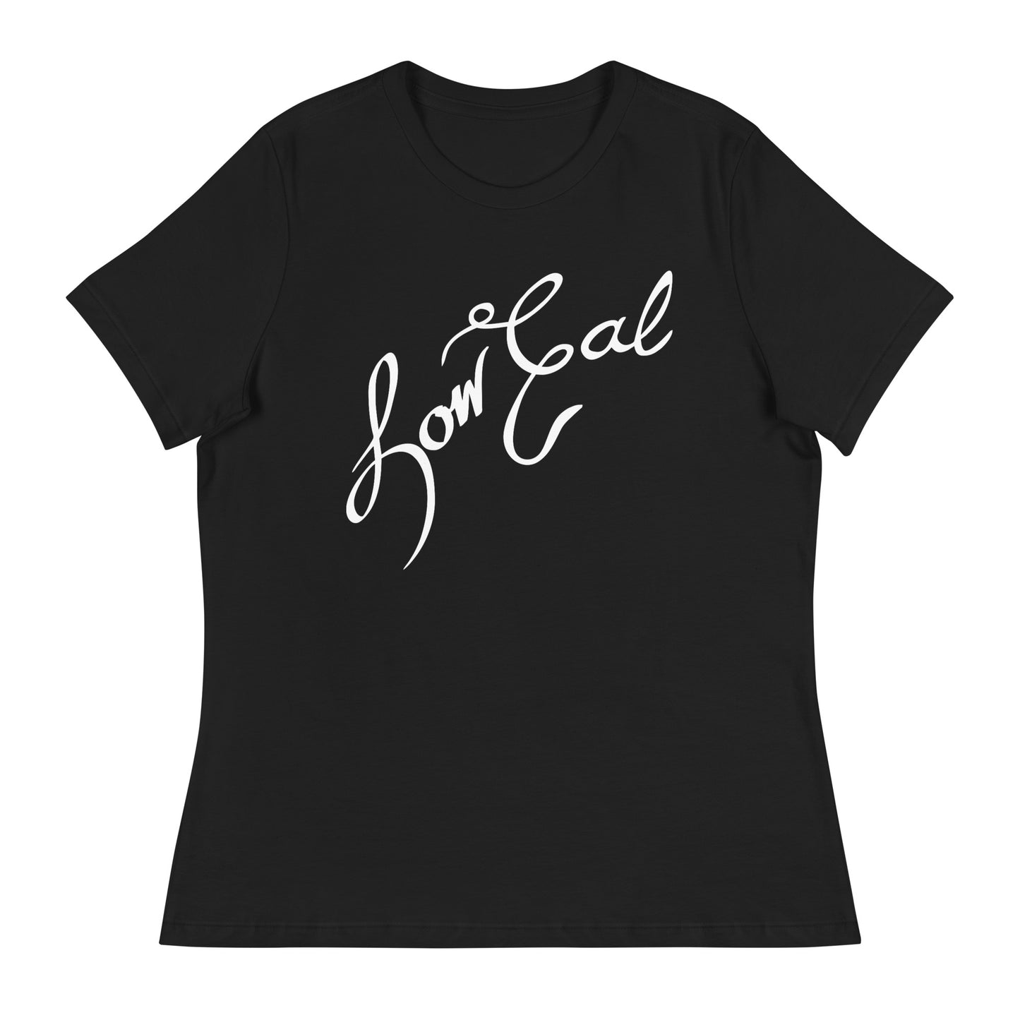 Signature Women's Relaxed T-Shirt White Text